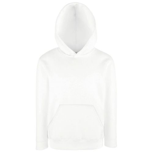 Fruit Of The Loom Kids Classic Hooded Sweatshirt White